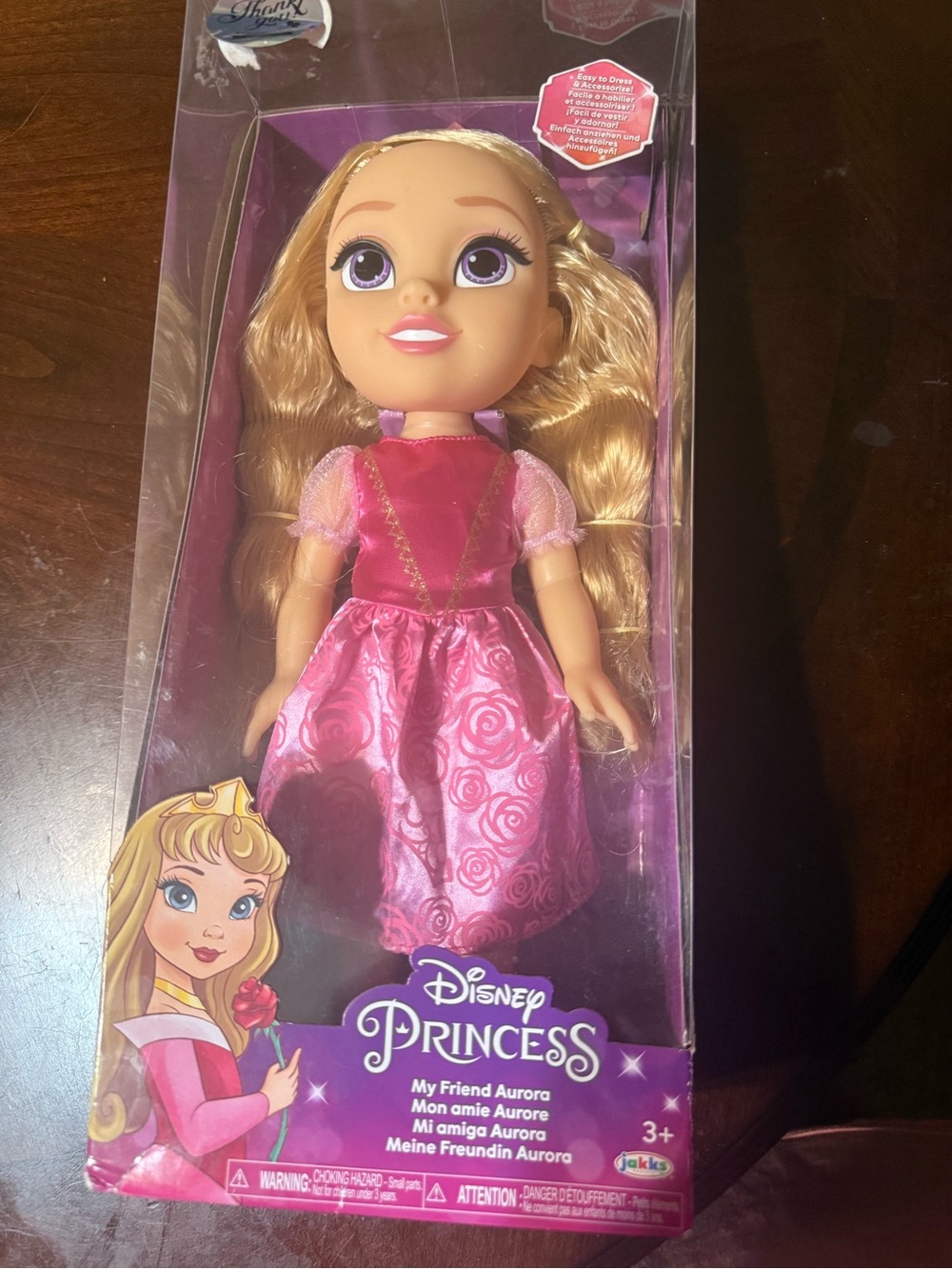 Disney Aurora Doll in Pink and Purple Dress